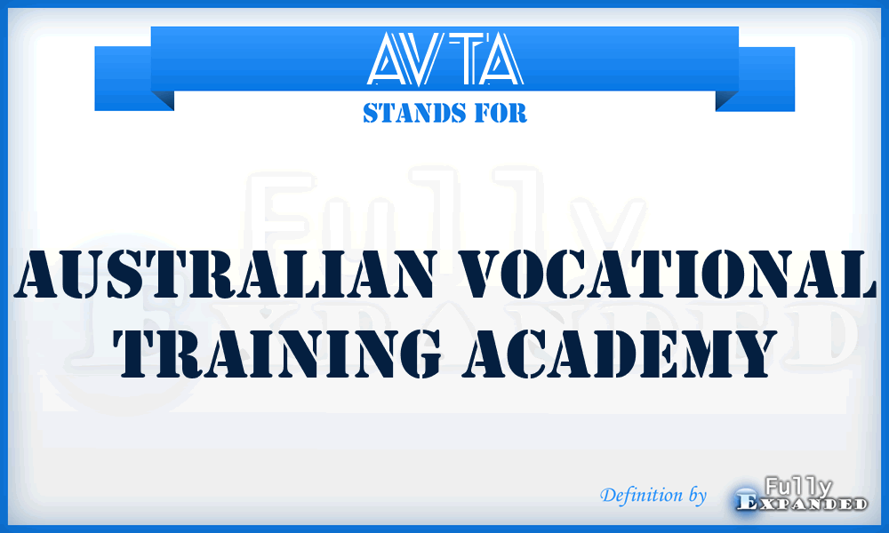 AVTA - Australian Vocational Training Academy