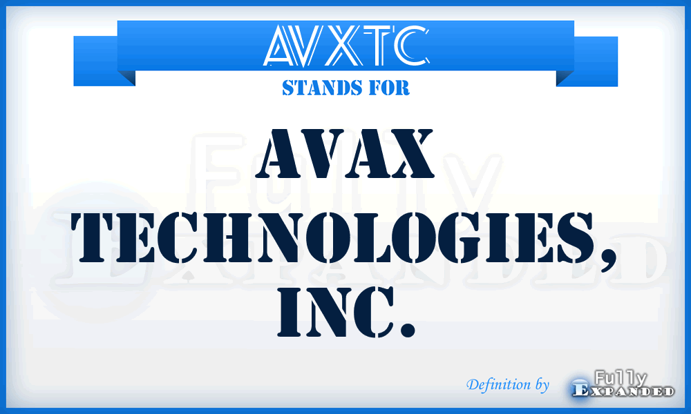 AVXTC - Avax Technologies, Inc.