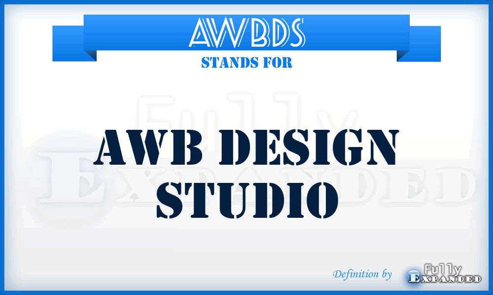 AWBDS - AWB Design Studio