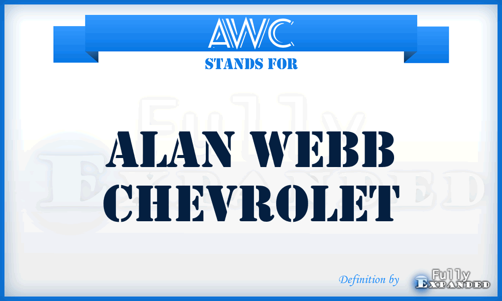 AWC - Alan Webb Chevrolet