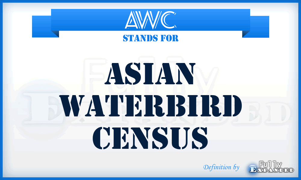 AWC - Asian Waterbird Census