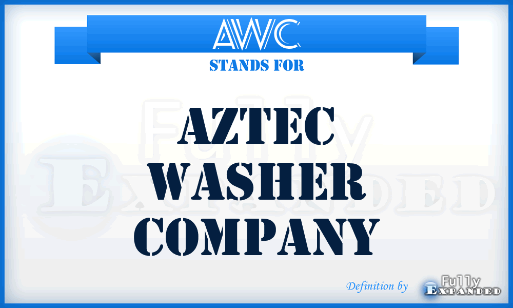 AWC - Aztec Washer Company