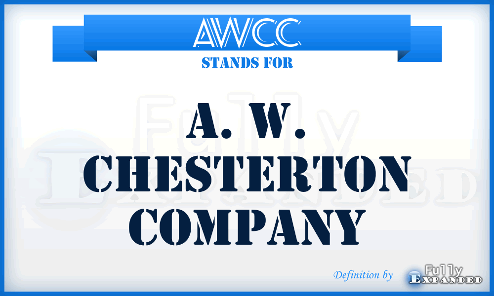 AWCC - A. W. Chesterton Company