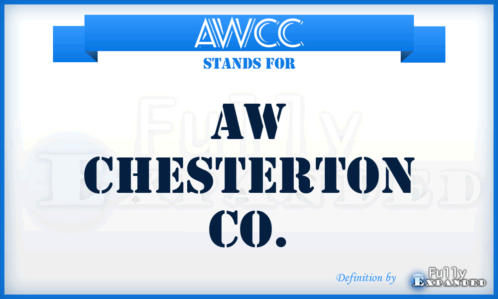AWCC - AW Chesterton Co.