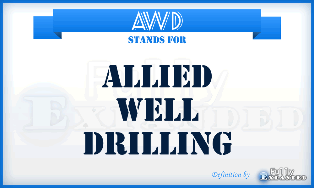 AWD - Allied Well Drilling