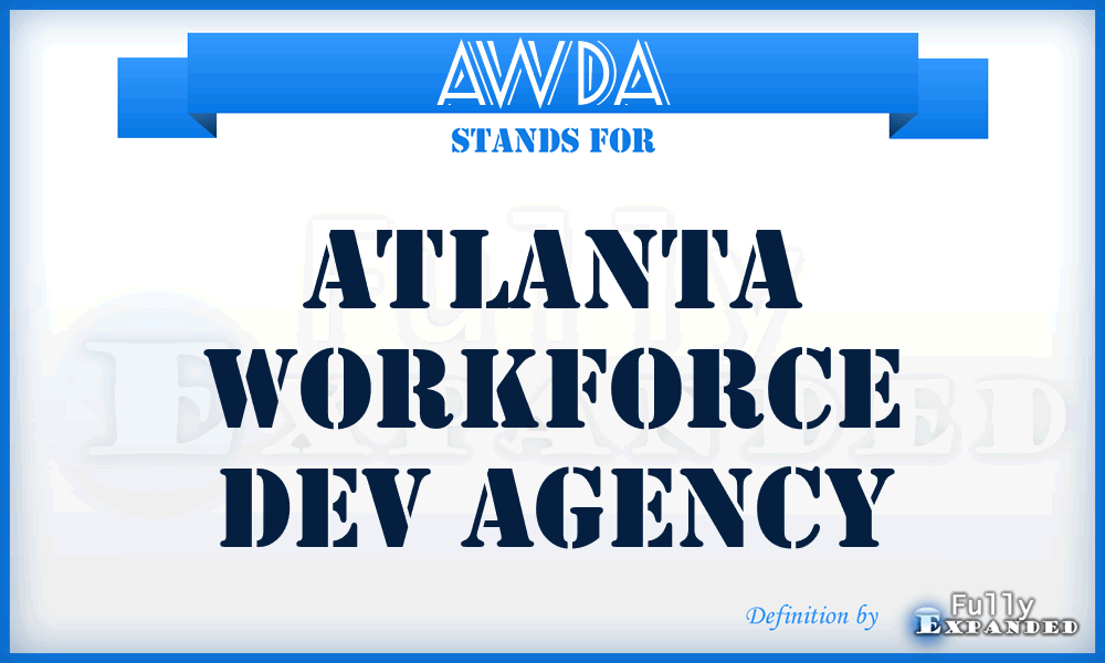 AWDA - Atlanta Workforce Dev Agency