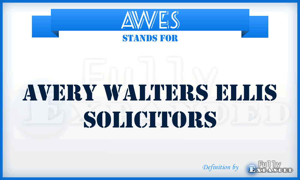 AWES - Avery Walters Ellis Solicitors