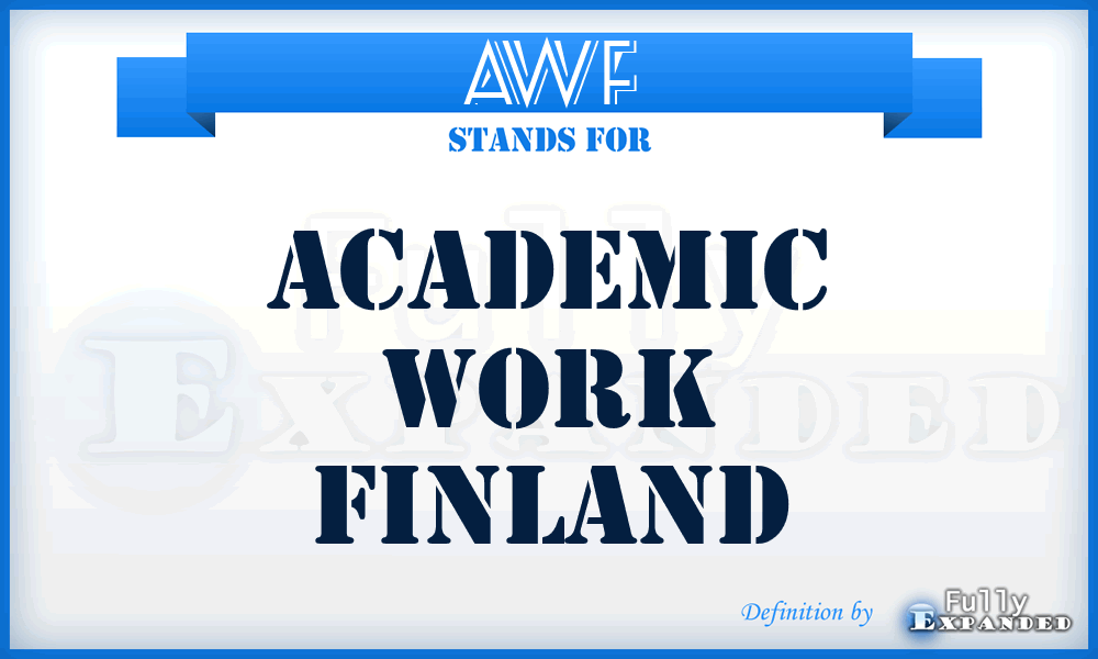 AWF - Academic Work Finland