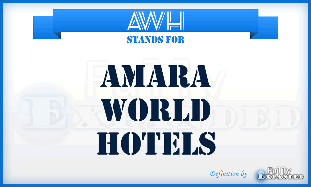 AWH - Amara World Hotels