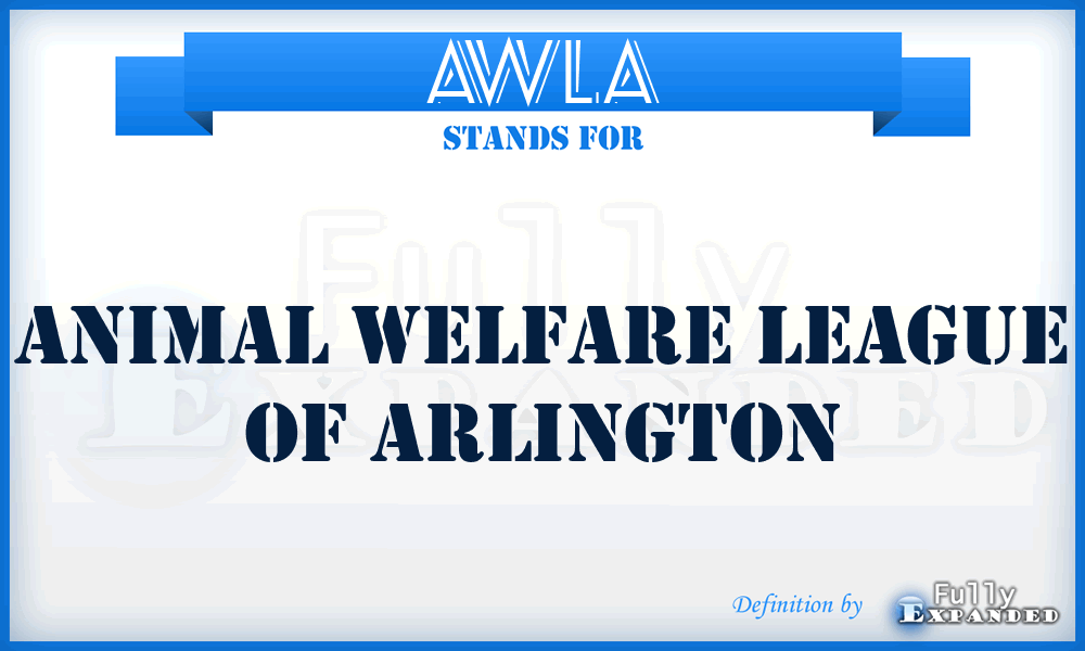 AWLA - Animal Welfare League of Arlington