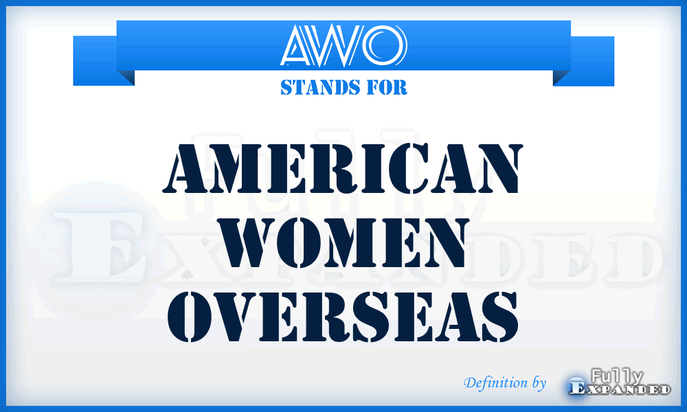 AWO - American Women Overseas