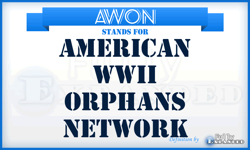 AWON - American WWII Orphans Network