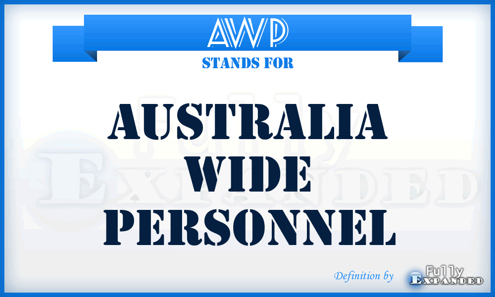 AWP - Australia Wide Personnel