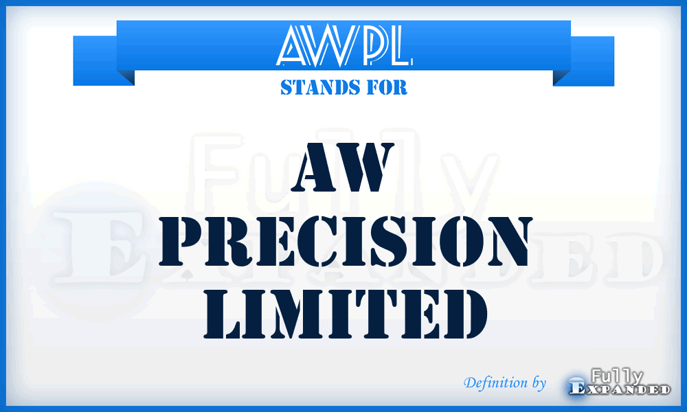 AWPL - AW Precision Limited