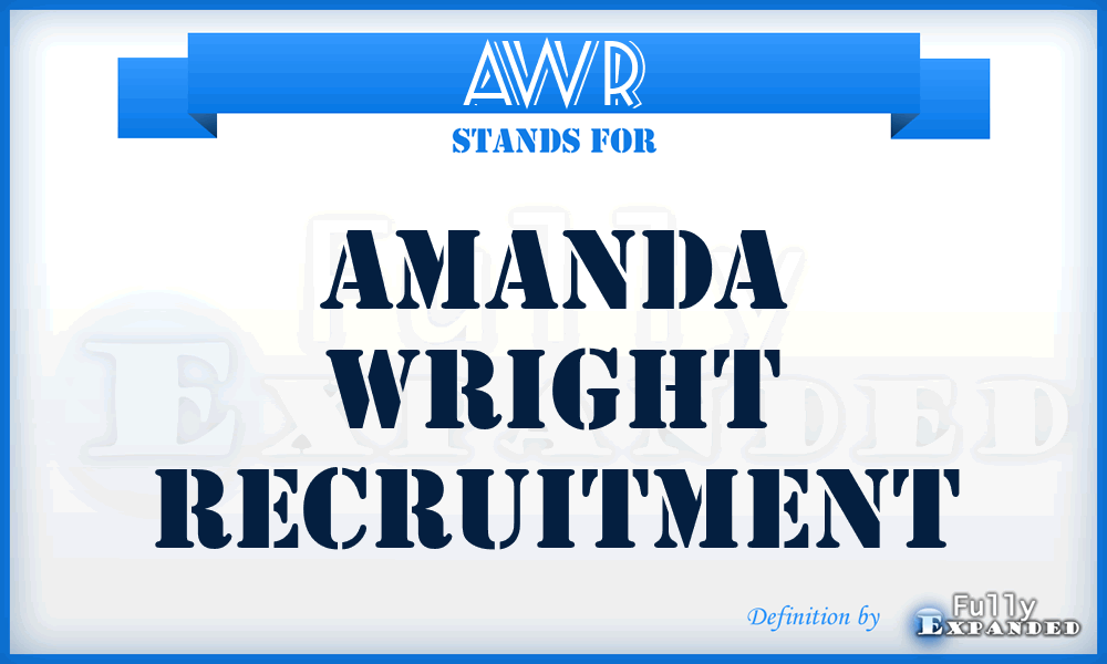 AWR - Amanda Wright Recruitment