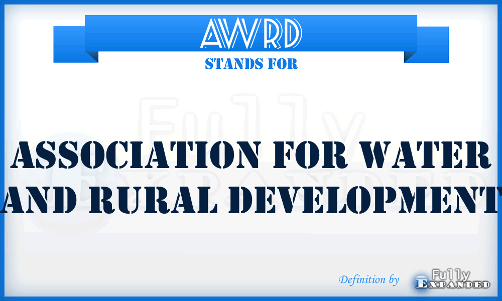 AWRD - Association for Water and Rural Development