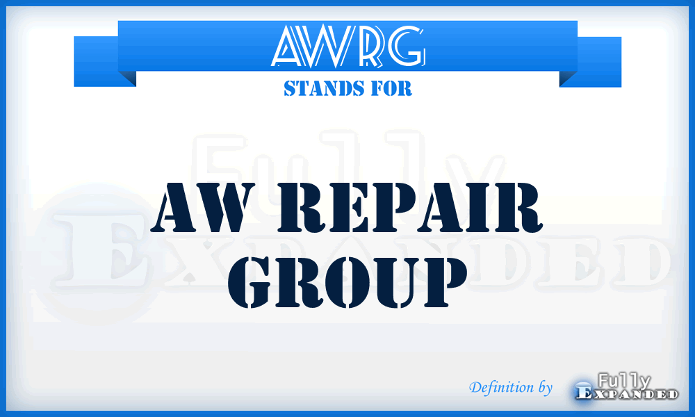 AWRG - AW Repair Group