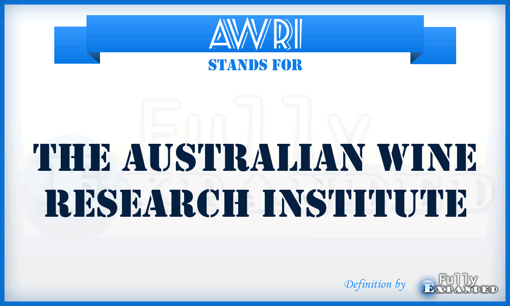 AWRI - The Australian Wine Research Institute