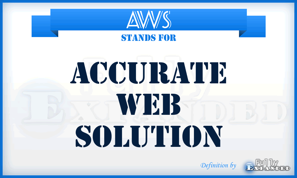 AWS - Accurate Web Solution