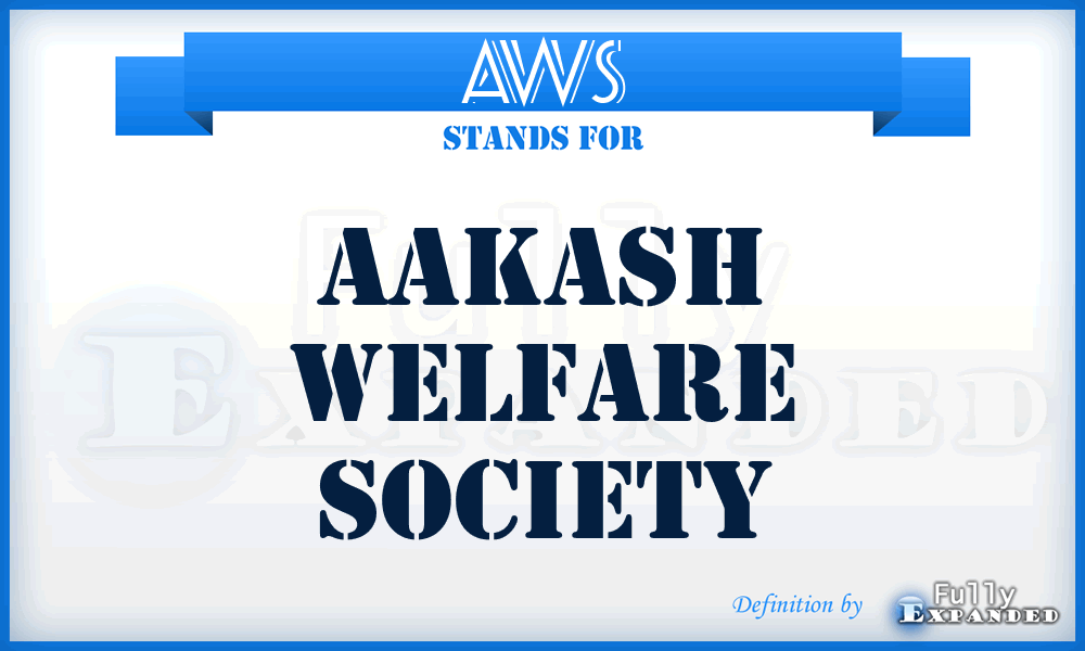 AWS - Aakash Welfare Society