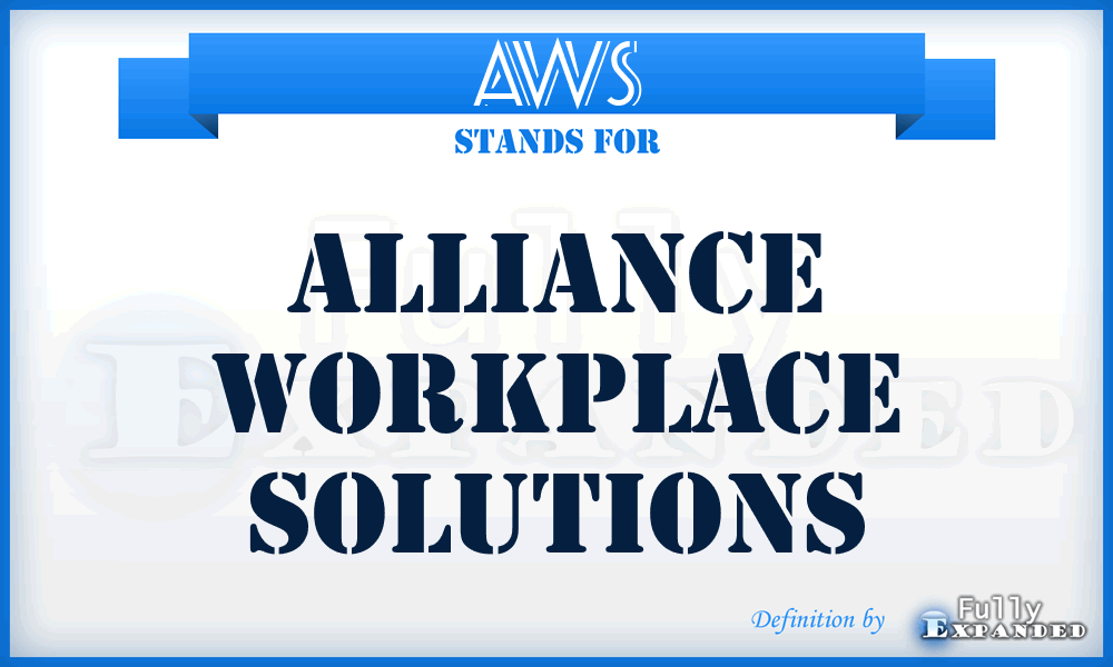 AWS - Alliance Workplace Solutions