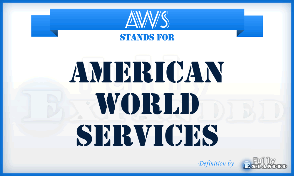 AWS - American World Services