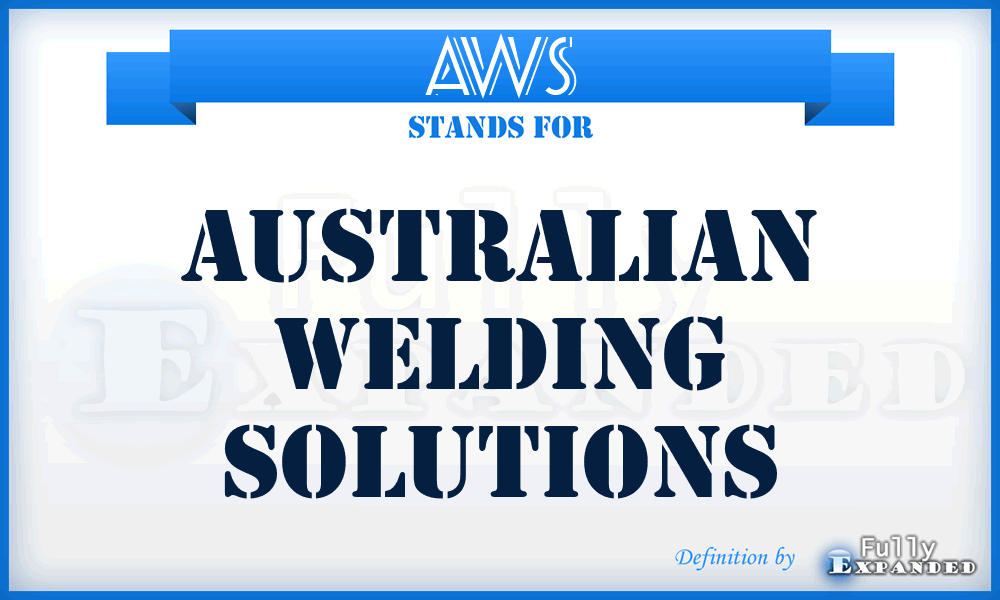AWS - Australian Welding Solutions