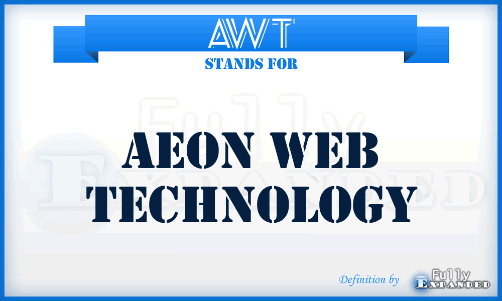 AWT - Aeon Web Technology