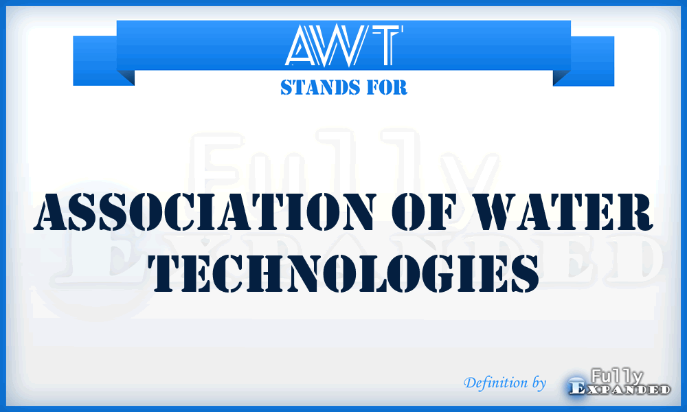 AWT - Association of Water Technologies