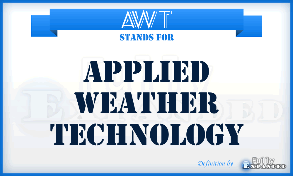 AWT - Applied Weather Technology