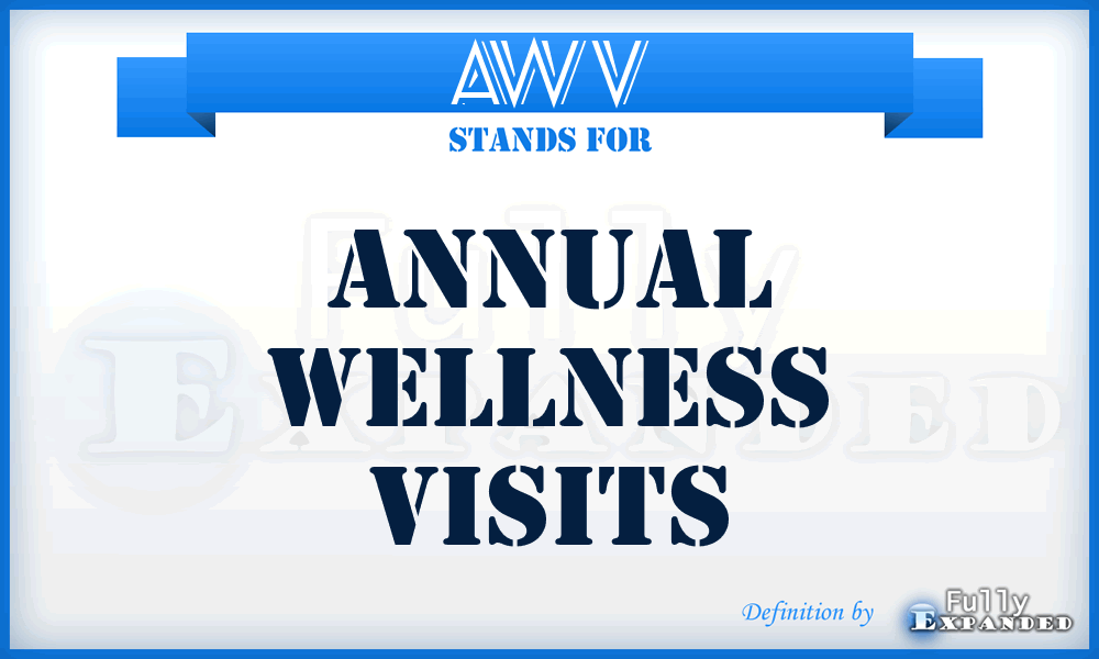 AWV - Annual Wellness Visits