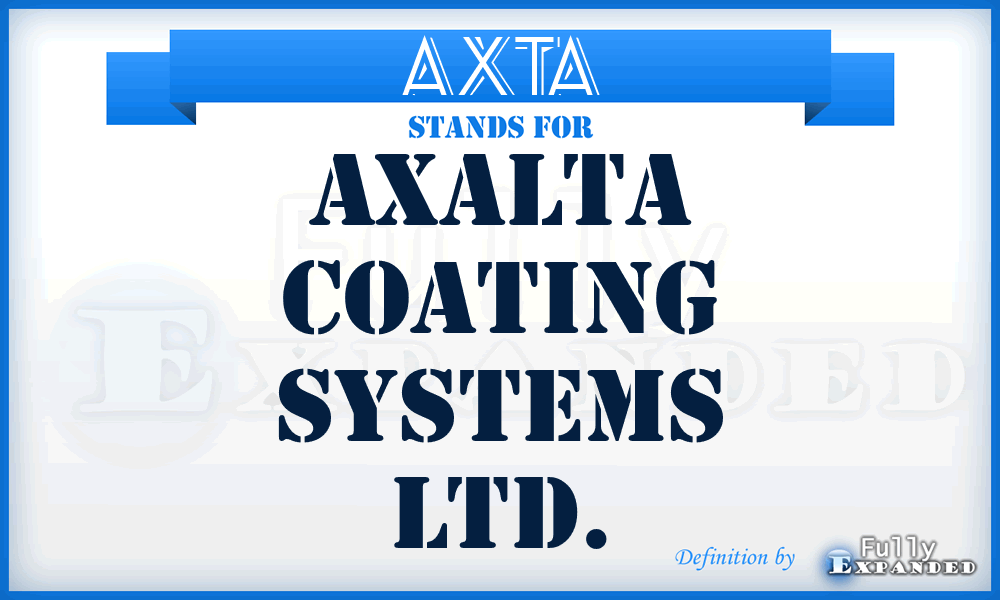 AXTA - Axalta Coating Systems Ltd.