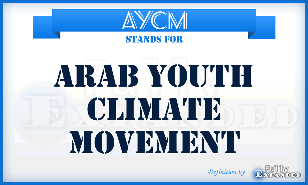 AYCM - Arab Youth Climate Movement