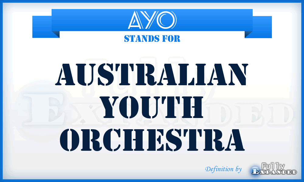 AYO - Australian Youth Orchestra