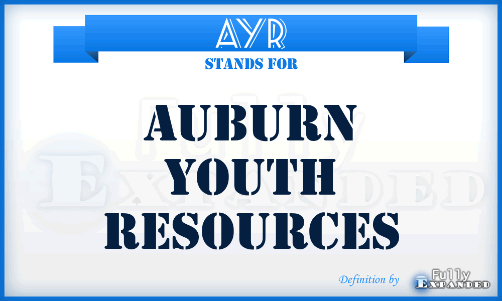 AYR - Auburn Youth Resources
