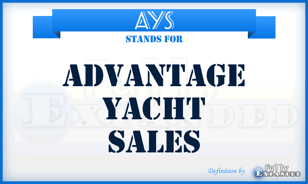 AYS - Advantage Yacht Sales