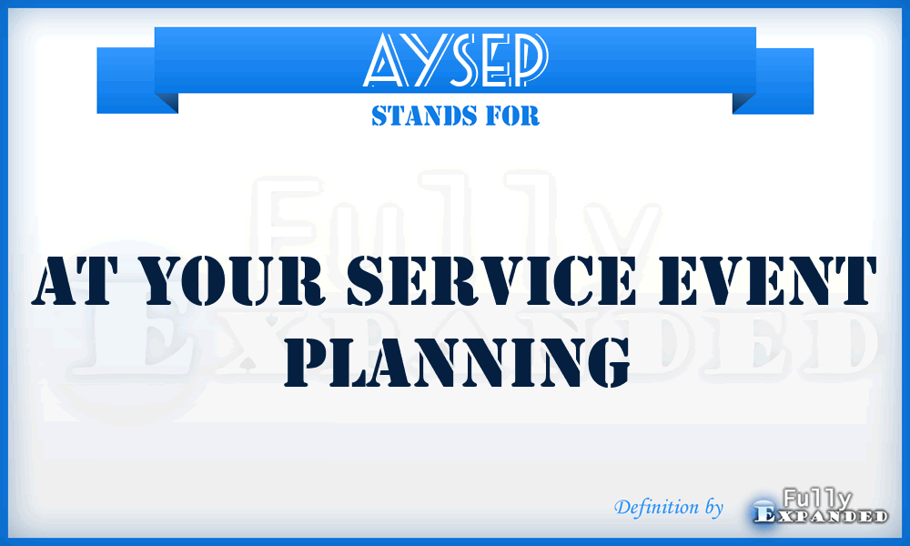 AYSEP - At Your Service Event Planning