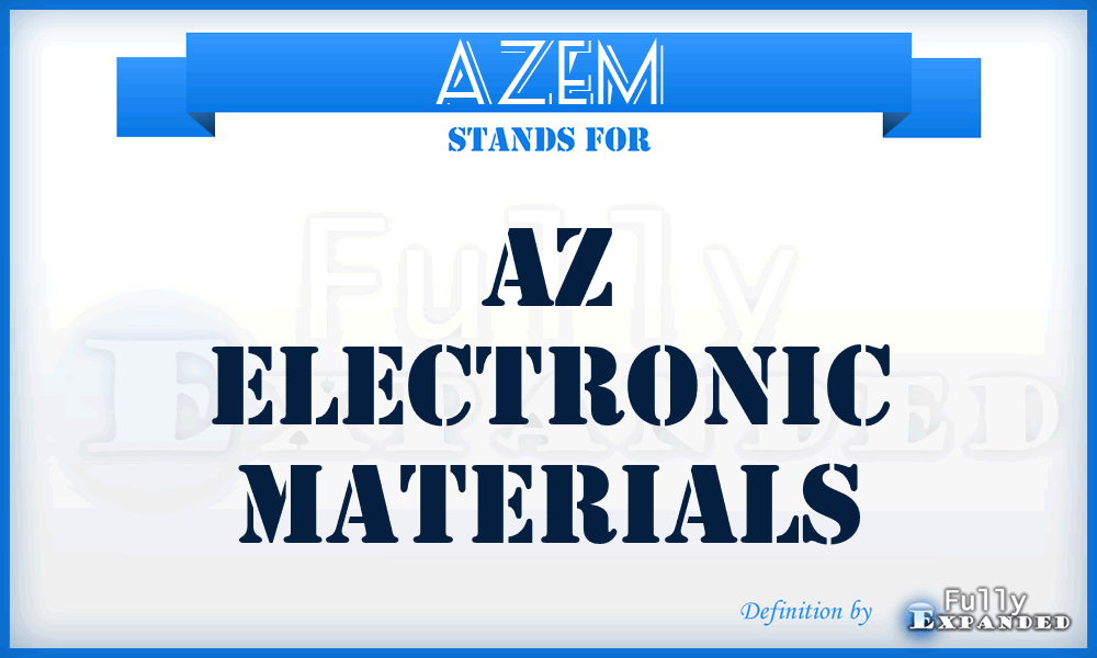 AZEM - AZ Electronic Materials