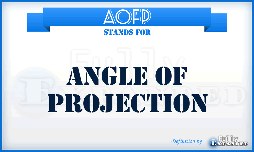 AofP - Angle of Projection