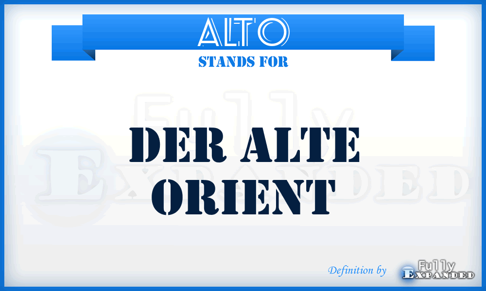 AltO - Der alte Orient