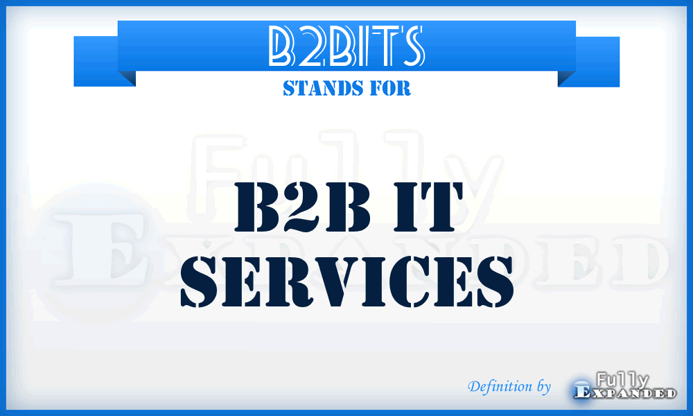 B2BITS - B2B IT Services