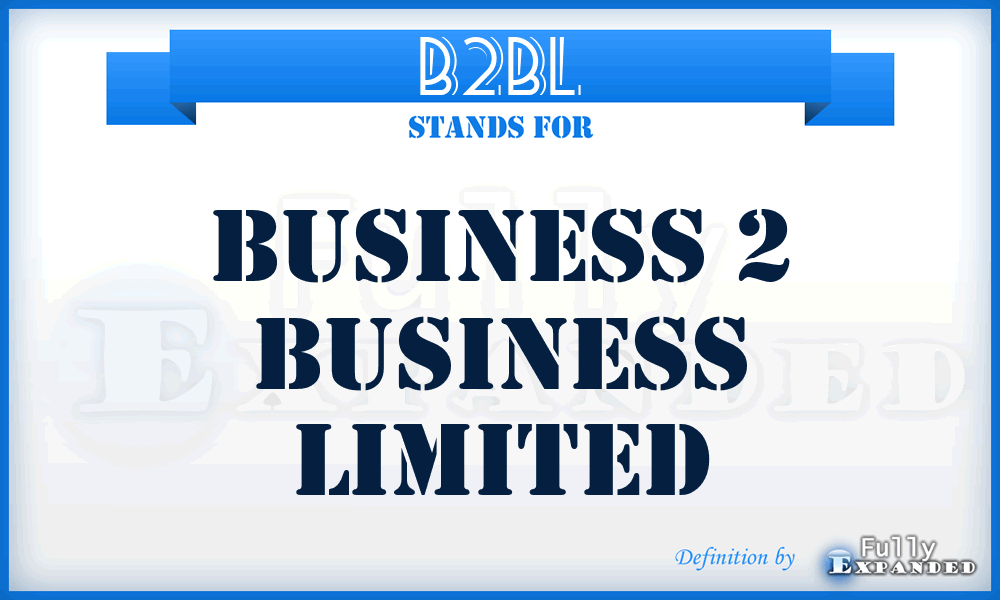 B2BL - Business 2 Business Limited