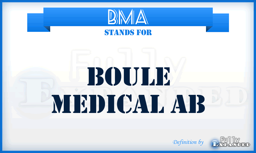 BMA - Boule Medical Ab