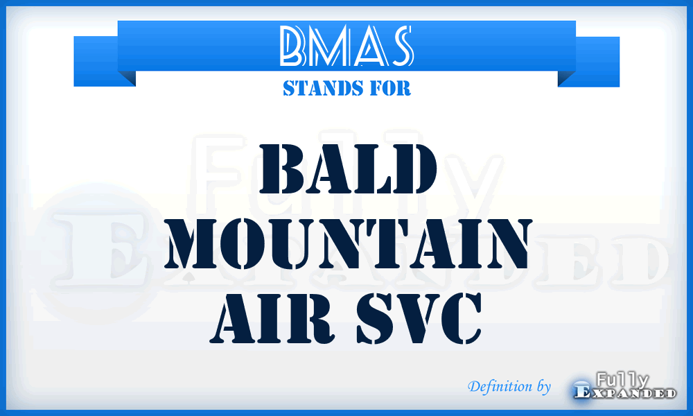 BMAS - Bald Mountain Air Svc