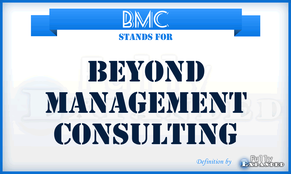 BMC - Beyond Management Consulting