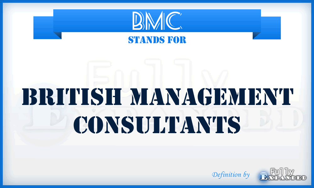 BMC - British Management Consultants