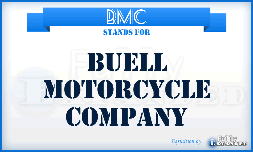 BMC - Buell Motorcycle Company