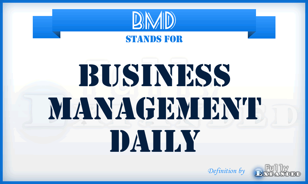 BMD - Business Management Daily