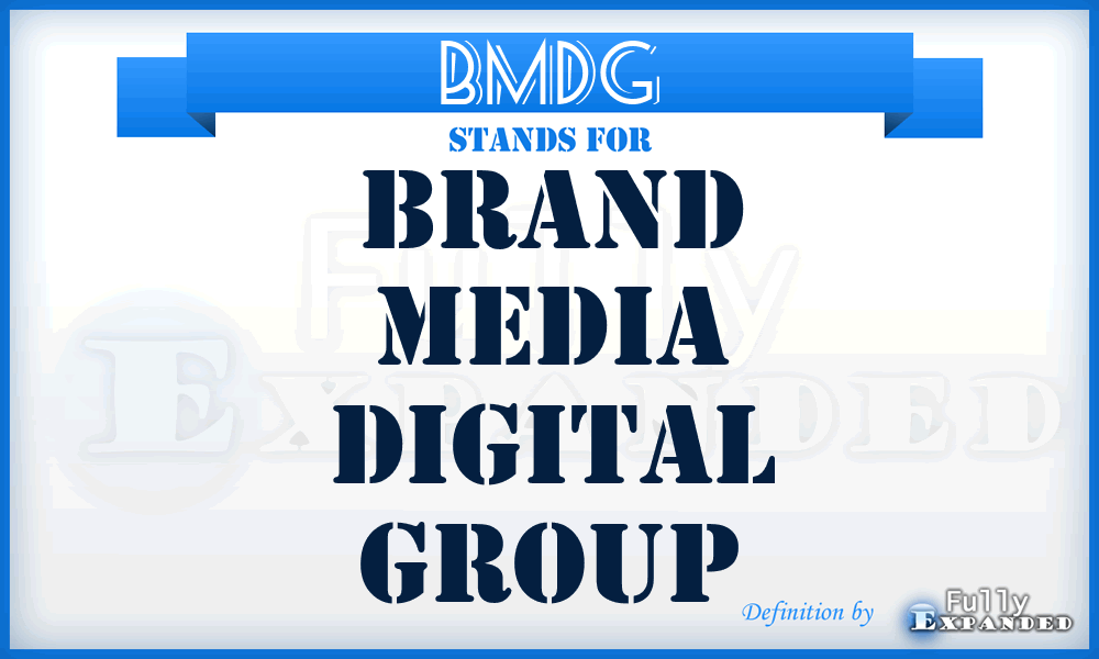 BMDG - Brand Media Digital Group