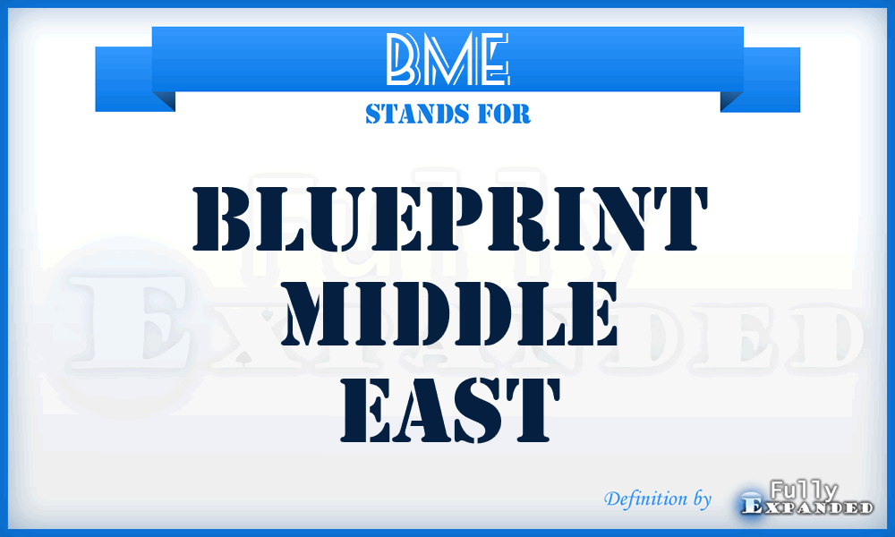 BME - Blueprint Middle East